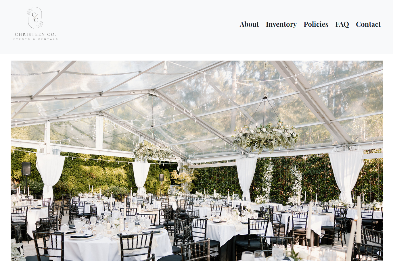 Christeen Co Events website preview
